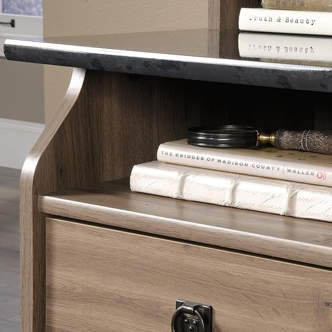 Sauder Graham Hill Desk, Salt Oak finish - LeafyLoom