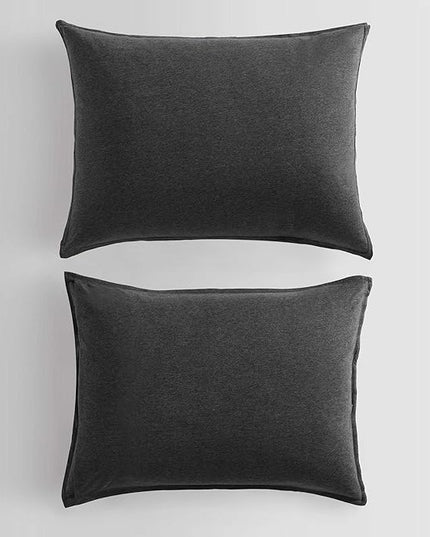 Calvin Klein - King Comforter Set, Luxuriously Soft Home Decor, Modern Cotton Melange Jersey Bedding (Gunmetal Grey Heather, King) - LeafyLoom