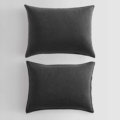 Calvin Klein - King Comforter Set, Luxuriously Soft Home Decor, Modern Cotton Melange Jersey Bedding (Gunmetal Grey Heather, King) - LeafyLoom