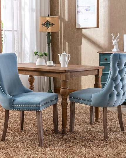 NicBex Haerin-SD-00119-LWJ Dining Chairs, 27.4"x20.4"x37.4", Light Blue - LeafyLoom