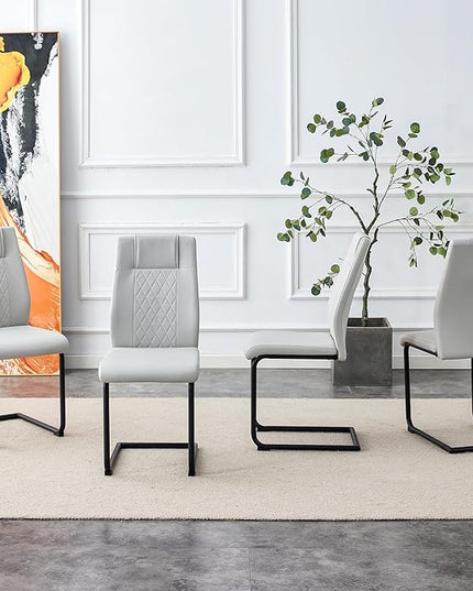 NicBex Haerin-SD-00322-LWJ Dining Chairs, 16"x16"x38", Light Gray - LeafyLoom
