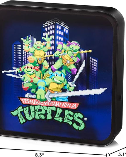 Numskull Official TMNT Acrylic Logo Desk Lamp Wall Light for Bedroom, Office, Home, Study, Work - Official Teenage Mutant Ninja Turtles Merchandise - LeafyLoom