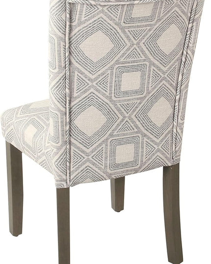 HomePop Classic Parsons Dining Chairs, Pack of 2, Charcoal - LeafyLoom