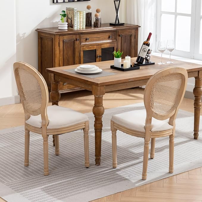 NicBex Haerin-SD-00124-LWJ Dining Chairs, 23"x19.3"x37.8", Beige - LeafyLoom