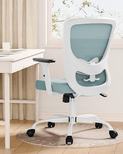 Office Chair, Ergonomic Desk Chair with Adjustable High Back, Breathable Mesh Computer Chair with Adjustable Armrests, Rolling Swivel Comfy Task Chairs, Executive Chair for Home Office - LeafyLoom
