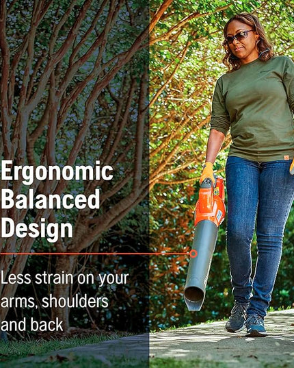 Husqvarna 230iB Battery Powered Cordless Leaf Blower, 136-MPH 650-CFM Electric Leaf Blower with Brushless Motor and Quiet Operation, 40V Lithium-Ion Battery and Charger Included - LeafyLoom
