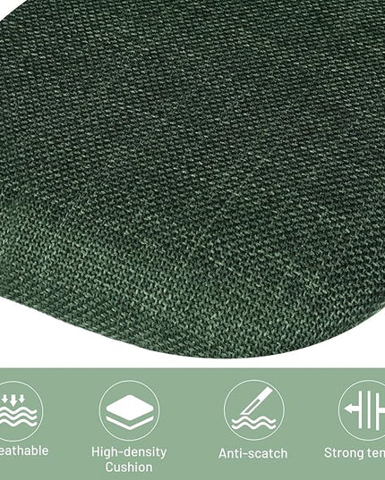 FurnitureR Kids Desk Chair, Home Office Chair Small Armless Cute with Padded Fabric Cushion and Plastic Mid Back Rolling Adjustable Swivel Computer Task Chair for Child Student, Dark Green - LeafyLoom