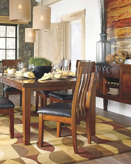 Signature Design by Ashley Ralene Rake Back 19" Dining Room Chair 2 Count, Medium Brown - LeafyLoom