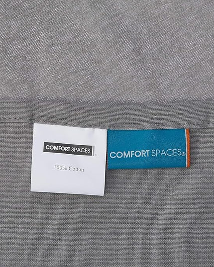 Comfort Spaces Cotton Flannel Breathable Warm Deep Pocket Sheets With Pillow Case Bedding, Twin, Solid Grey, 3 Piece - LeafyLoom