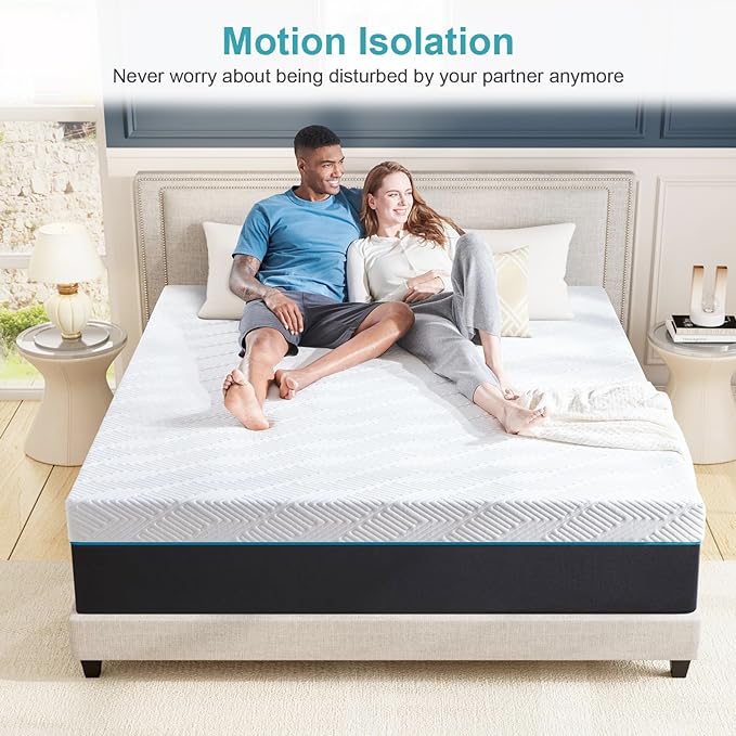 Full Mattress,10-Inch Full Size Foam Mattress in Box,Edges Support for Sleep Supportive,54" X 75" X 10" - LeafyLoom