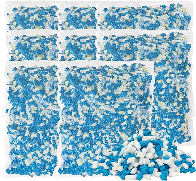 40 LBS Shredded Memory Foam Filling, Bean Bag Filler, Added Gel Particles Comfortable and Soft,Very Suitable for Filling Bean Bags, Pillows,Dog beds, Couch Cushion - LeafyLoom