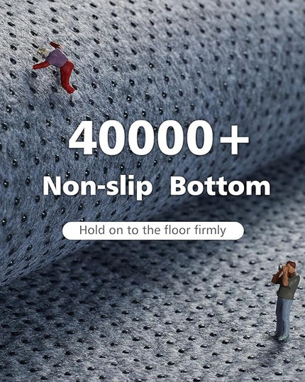 Ophanie Machine Washable Upgrade 4x6 Rugs for Bedroom, Grey, Fluffy Shaggy Soft Area Rug, Gray Non-Slip Indoor Floor Carpet for Living Room, Kids Baby Boys Teen Dorm Home Decor Aesthetic, Nursery, Rug - LeafyLoom