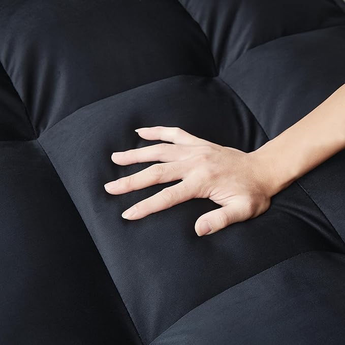 64" Oversized Loveseat Sofa Convertible Spacious Full Size Sleeper Sofabed with Pull Out Couch Bed,Cupholders,USB Charging Ports and Storage Pockets for Home Apartment Office Living Room - LeafyLoom