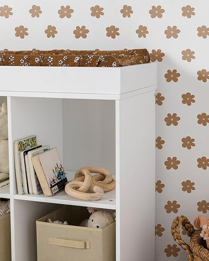 DaVinci Otto Convertible Changing Table and Cubby Bookcase in White - LeafyLoom