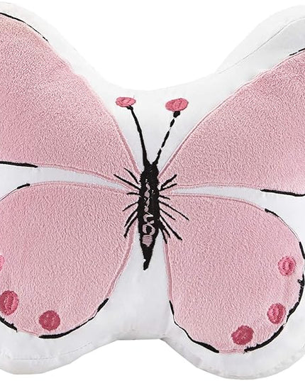 Mi Zone Kids Cynthia Comforter for Girls Microfiber Animal Butterfly Print, Modern All Season Down Alternative Kids Bed Set, Matching Sham, Decorative Pillow, Full/Queen, Pink 4 Piece - LeafyLoom