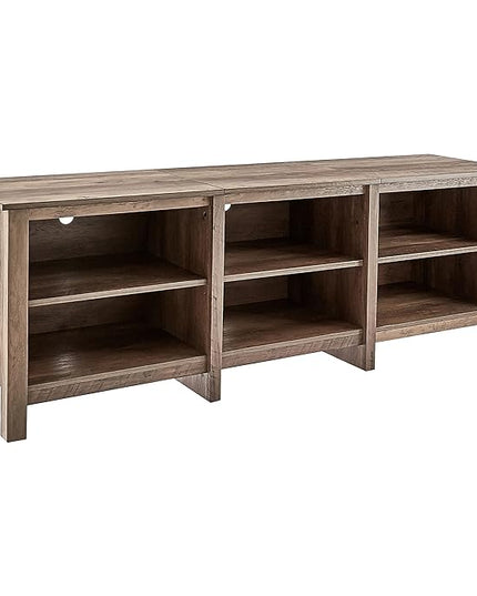 Rockpoint 70inch TV Stand Storage Media Console Entertainment Center, Rustic Oak - LeafyLoom