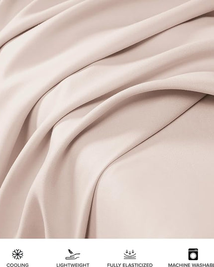 UGG 20928 Alahna Twin XL Bed Sheets and Pillowcases 3-Piece Set Sleep in Luxury Machine Washable Deep Pockets Wrinkle-Resistant Breathable Cozy Comfort Silky Cooling Sheets, Twin XL, Shell - LeafyLoom