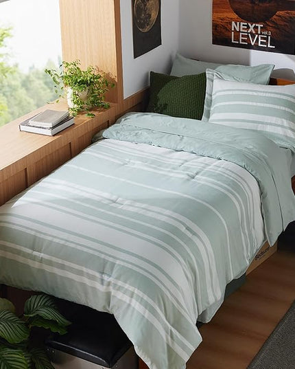 Bedsure Twin XL Comforter Set with Sheets - 5 Pieces Twin XL Bedding Sets, Twin XL Bed in a Bag with Comforter, Sheets, Pillowcase & Sham - LeafyLoom
