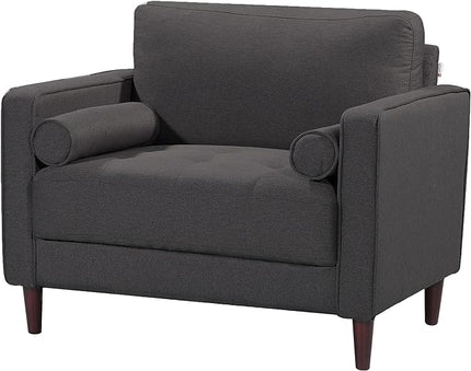 LifeStyle Solutions Arm chair, 39.8" W x 31.1" D x 33.5" H, Heather Grey - LeafyLoom