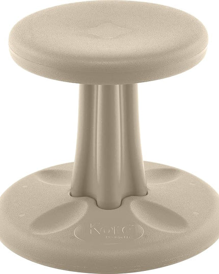 Kore Kids Preschool Wobble Chair - Flexible Seating Stool for Classroom, Preschool, Kindergarten & Elementary School - Age 4-5 yrs, Sand Dollar (12in) - LeafyLoom