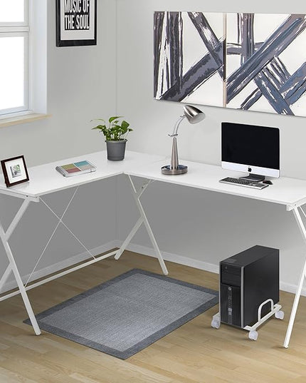 NicBex Kimberly-DW-00048-LWJ Home Office Desks, 62.5"x47.5"x28.5", White - LeafyLoom