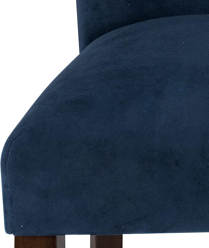 HomePop Parsons Classic Dining Room Tables and Chairs, Pack of 2, Dark Navy - LeafyLoom