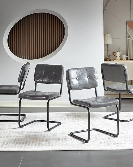 NicBex Haerin-SD-00366-LWJ Dining Chairs, 18.7"x22.2"x32.9", Light Gray - LeafyLoom