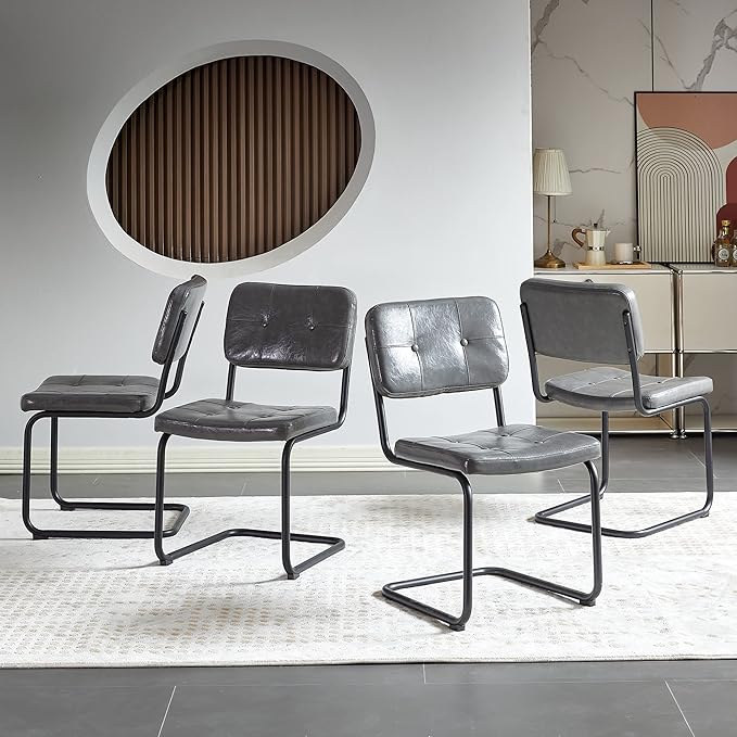 NicBex Haerin-SD-00366-LWJ Dining Chairs, 18.7"x22.2"x32.9", Light Gray - LeafyLoom