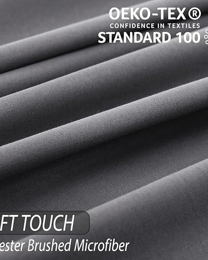 Whitney Home Textile King Sheet Set - 4 Piece Luxury Cooling Bed Sheets for King Size Bed, Silky Soft Sheets 16" Deep Pocket, Hotel Bedding Sheets and Pillowcases, Wrinkle Free Oeko-Tex Sheets - LeafyLoom