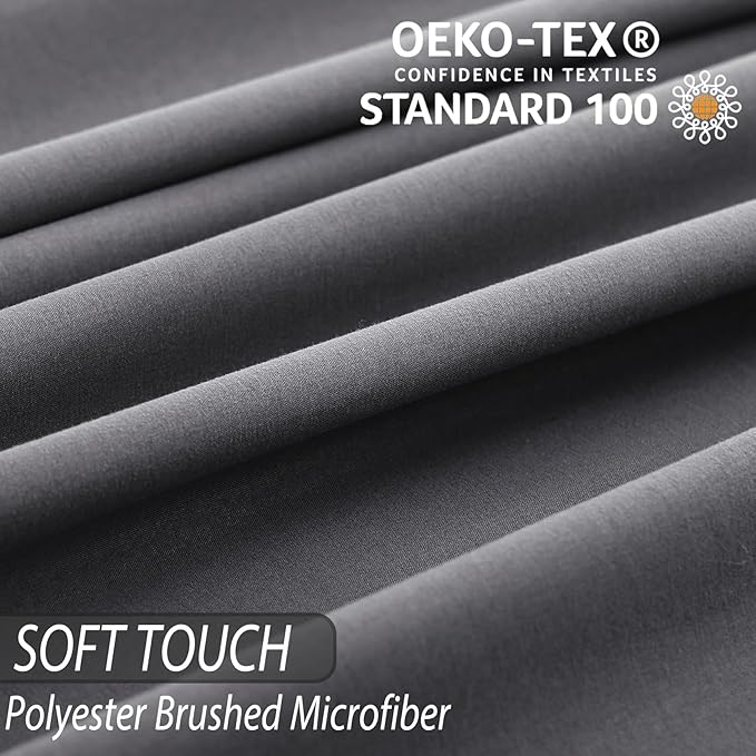 Whitney Home Textile King Sheet Set - 4 Piece Luxury Cooling Bed Sheets for King Size Bed, Silky Soft Sheets 16" Deep Pocket, Hotel Bedding Sheets and Pillowcases, Wrinkle Free Oeko-Tex Sheets - LeafyLoom
