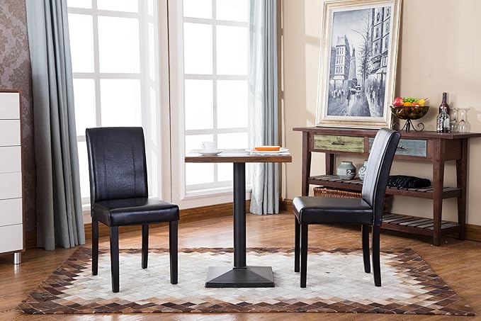 NicBex Haerin-SD-00160-LWJ Dining Chairs, 21"x16.5"x35.5", Black - LeafyLoom