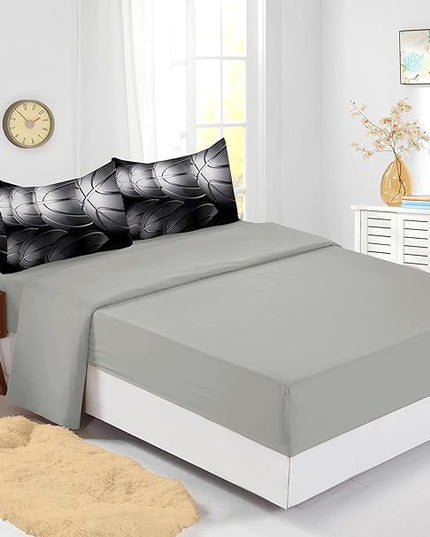 Basketball Comforter Sets,6 PCS Basketball Bedding Set for Boys,Kids Comforter Sets for Boys,Twin Black and Grey Comforter Sets for Boys,Bed in A Bag with Sheets(Twin-6 Pieces) - LeafyLoom