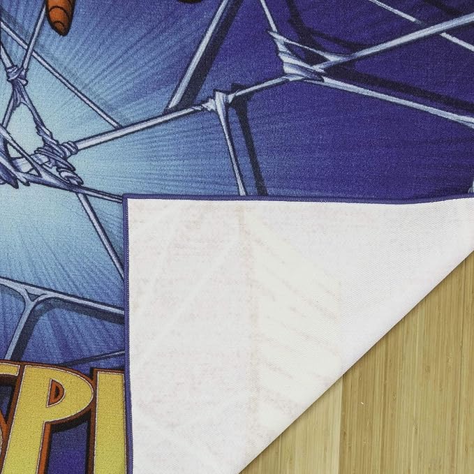 Gertmenian Marvel Rug Boys Childrens Bedroom Decor Kids Home Play Room Mat Bedding Area Carpet; 54x78 Large; Spiderman Superhero Multi-Colored Navy Blue; 47326 - LeafyLoom