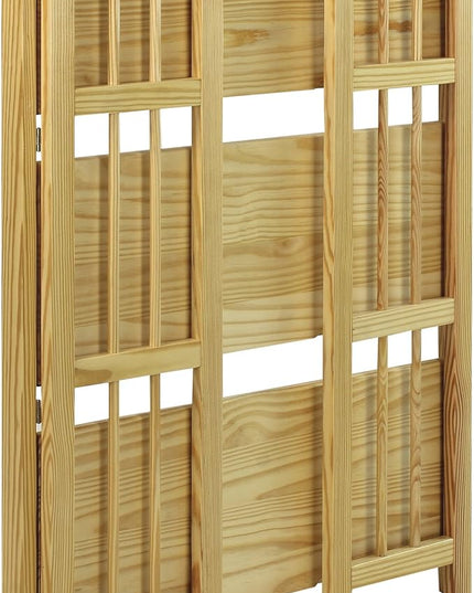 Casual Home 3-Shelf Folding Stackable Bookcase (27.5" Wide)-Natural - LeafyLoom