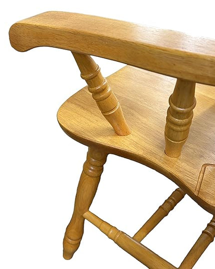 Sunset Trading Comfort Dining Arm Chair, 41", Light Oak - LeafyLoom