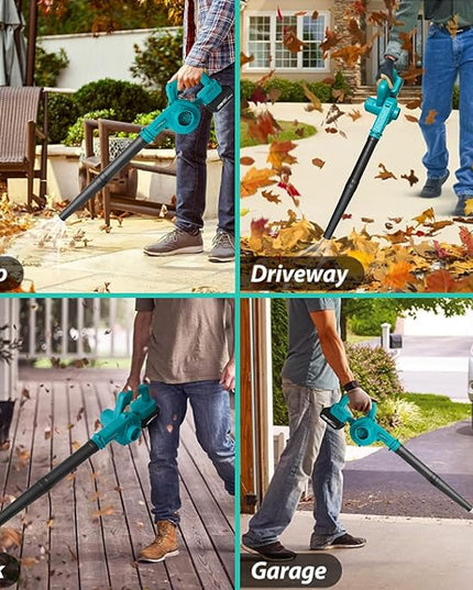 Cordless Leaf Blower for Makita 18V Battery for Lawn Care Leaf Blowing, Car, Corner Dust Clearing(Tool Only,No Battery) - LeafyLoom