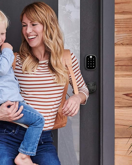 Yale Assure SL Deadbolt Smart Lock, Black Suede Keyless Entry Door Lock with Wi-Fi Connected Touchscreen for Front or Back Door, ‎YRD256-CBA-BSP Yale
