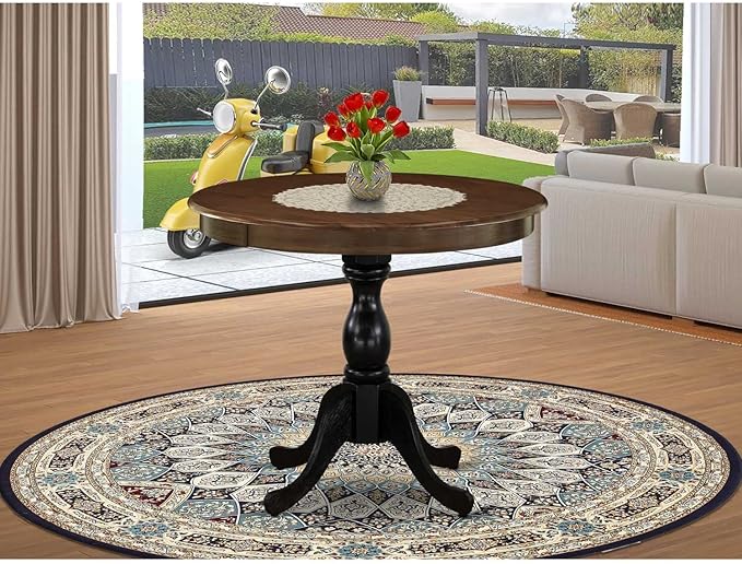 East West Furniture Dining Table, 36x36 Inch, AMT-ABL-TP - LeafyLoom