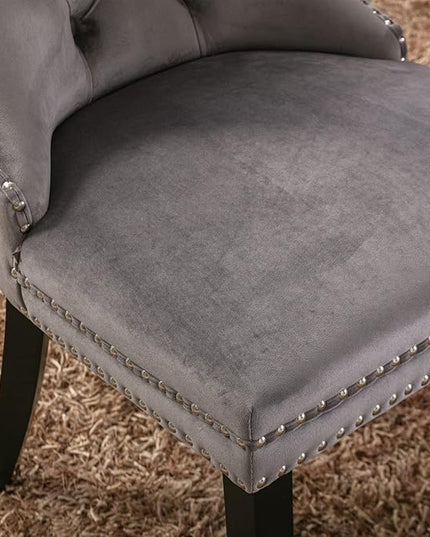 NicBex Haerin-SD-00097-LWJ Dining Chairs, 25.5"x19.7"x37.4", Deep Gray - LeafyLoom