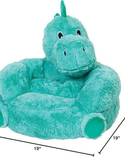 Trend Lab Dinosaur Toddler Chair Plush Character Kids Chair Comfy Furniture Pillow Chair for Boys and Girls, 21 x 19 x 19 inches - LeafyLoom