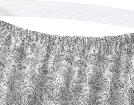 Elegant Comfort Softest and Coziest 6-Piece Sheet Set - 1500 Premium Hotel Quality Microfiber - Deep Pocket, Wrinkle Resistant 6-Piece Paisley Pattern Bed Sheet Set, King, Paisley Gray - LeafyLoom