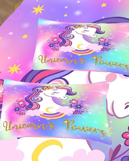 Tailor Shop Unicorn Comforter Sets King Size,Unicorn Bedding Sets for Girls Kids Teens with 2 Pillowcase… - LeafyLoom