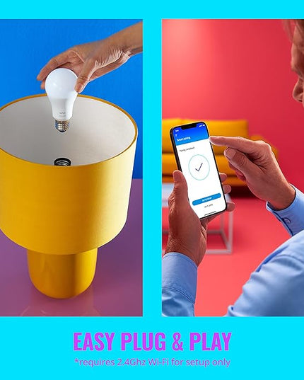 WiZ 40W B12 Color LED Smart Candle-Shaped Bulb - Pack of 1 - E26- Indoor - Connects to Your Existing Wi-Fi - Control with Voice or App + Activate with Motion - Matter Compatible WiZConnectedLighting