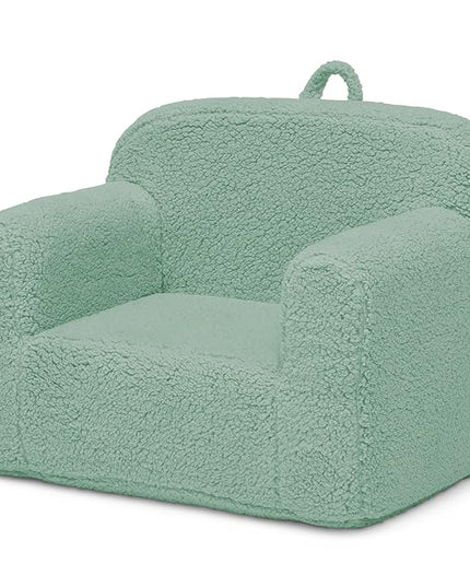 Delta Children Cozee Sherpa Chair, Sage - LeafyLoom