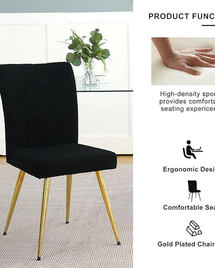 NicBex Haerin-SD-00370-LWJ Dining Chairs, 17.5"x22.8"x35.6", Black - LeafyLoom