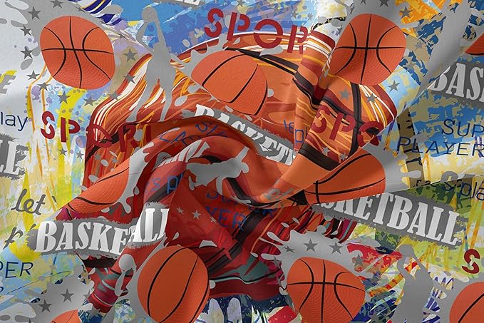 Tailor Shop Basketball Bedding Sets King Size, Basketball Comforter Sets for Kids Boys Teens,Sport Comforter Sets with 1 Comforter 2 Pillowcases………… - LeafyLoom