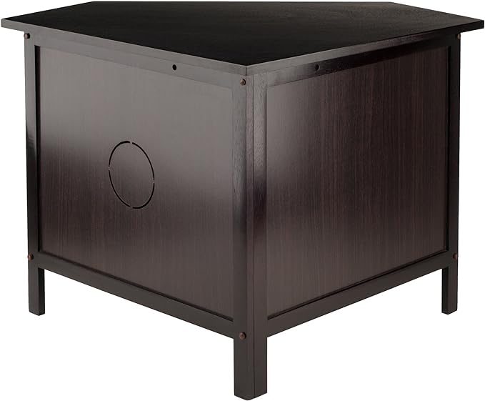 Winsome Corner TV Stand, Screens up to 27", Espresso (92634) - LeafyLoom
