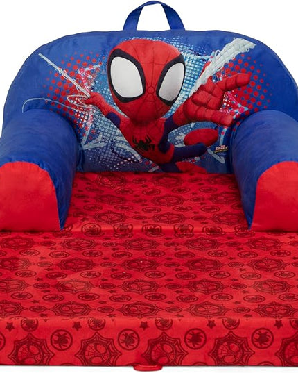 Delta Children Cozee Buddy Flip-Out Kids Chair, Spidey and His Amazing Friends - LeafyLoom