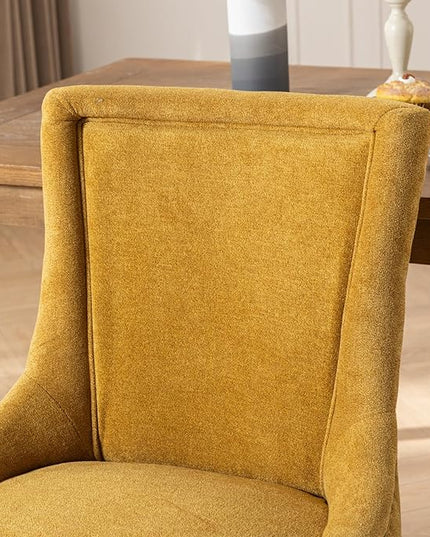 NicBex Haerin-SD-00088-LWJ Dining Chairs, 22.8"x20.8"x35.4", Golden - LeafyLoom