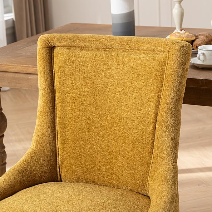 NicBex Haerin-SD-00088-LWJ Dining Chairs, 22.8"x20.8"x35.4", Golden - LeafyLoom